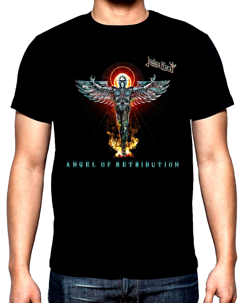 T-SHIRTS Judas Priest, Angel of retribution, men's  t-shirt, 100% cotton, S to 5XL